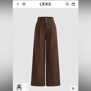 NWT Cider high waisted brown corduroy trousers